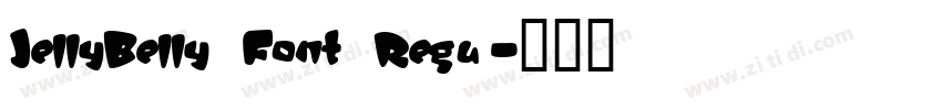 JellyBelly Font Regu字体转换